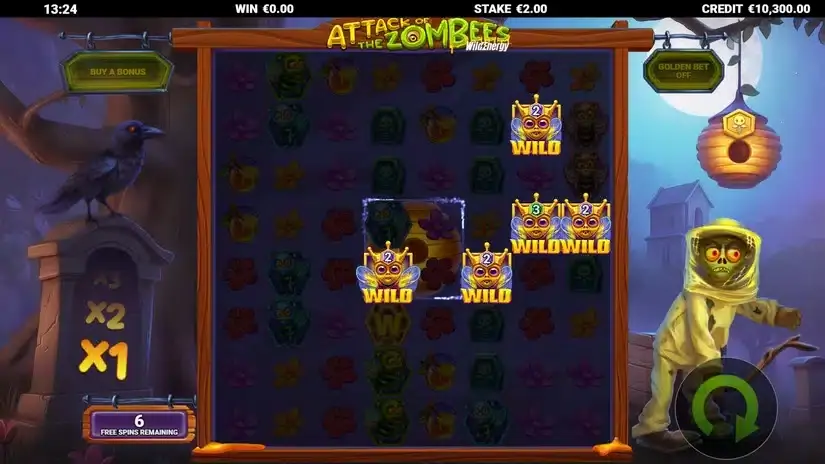 Attack of the Zombees WildEnergy slot screenshot 4