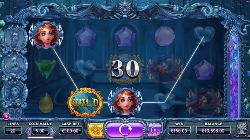 Beauty and the Beast (Yggdrasil) slot screenshot 2