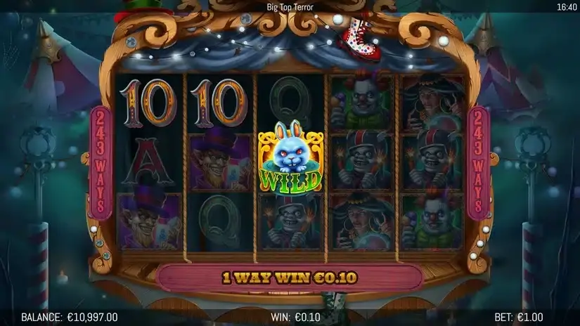 Big Top Terror slot screenshot 2