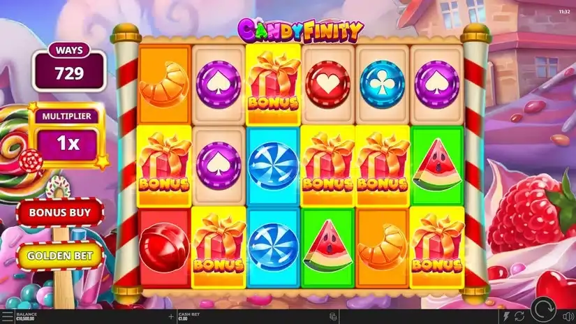 Candyfinity slot screenshot 2