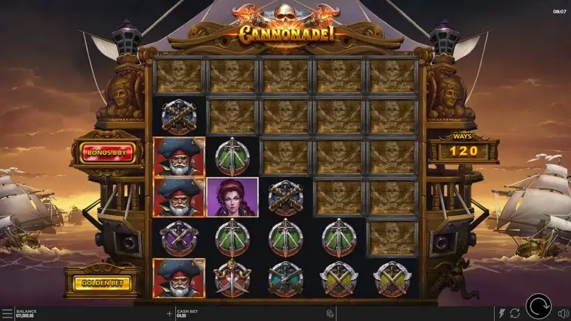 Cannonade! slot screenshot 1