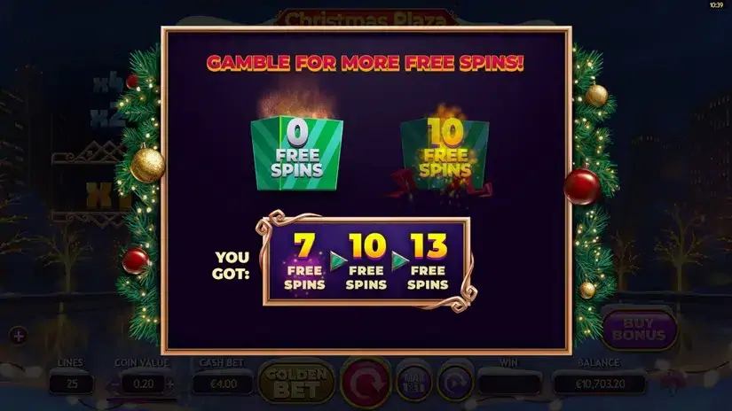 Christmas Plaza DoubleMax slot screenshot 5