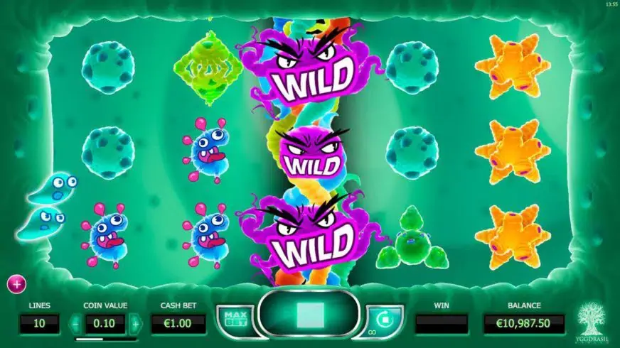 Cyrus the Virus slot screenshot 3
