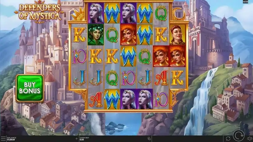 Defenders of Mystica slot screenshot 