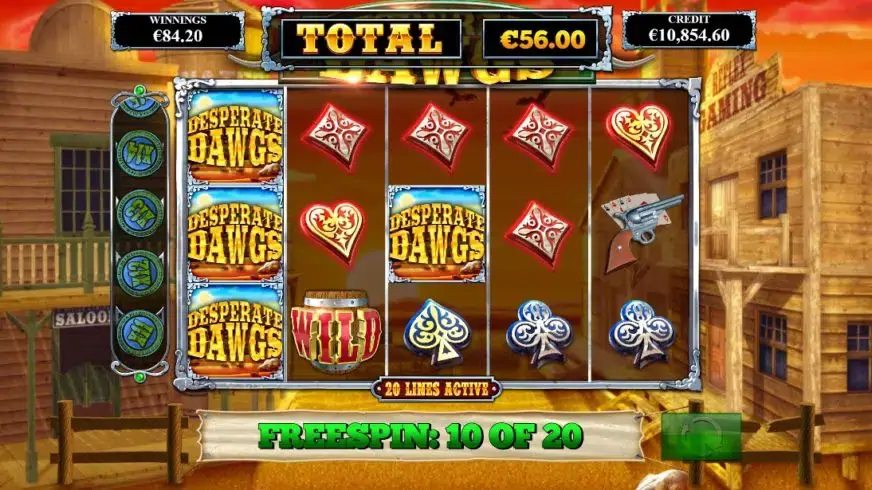 Desperate Dawgs slot screenshot 3