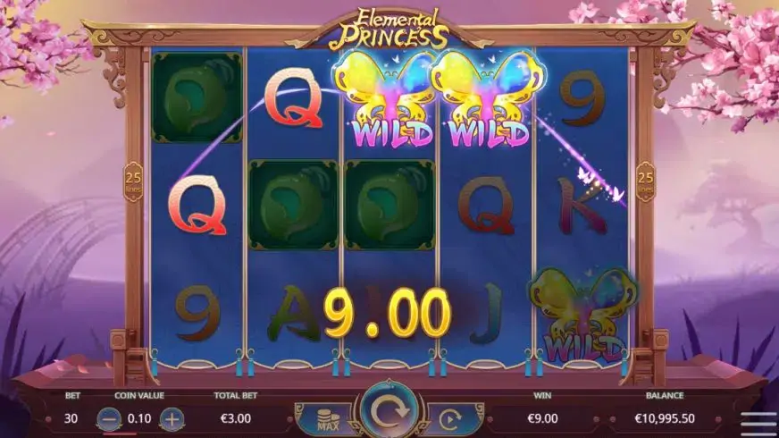 Elemental Princess slot screenshot 2