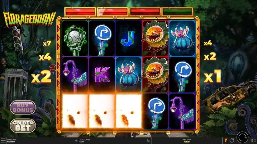 Florageddon! slot screenshot 2