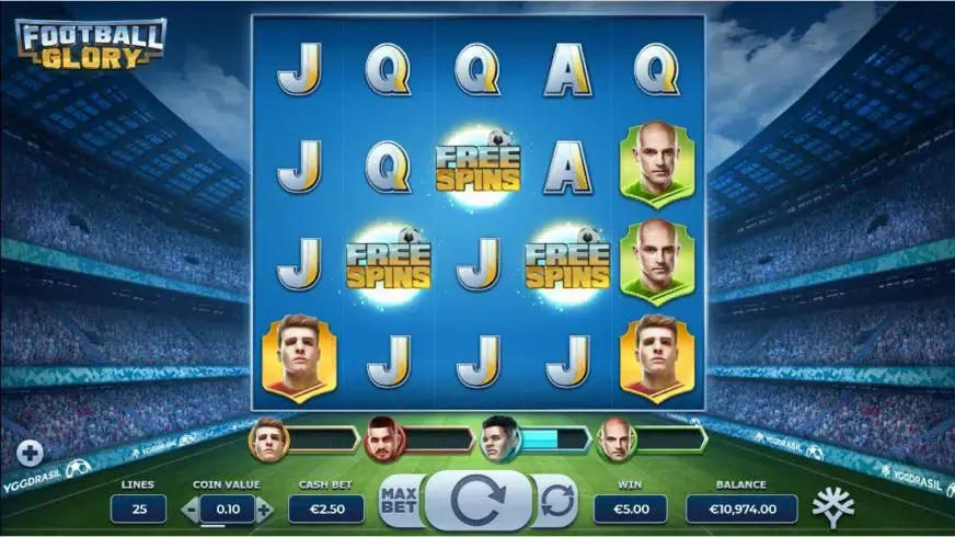 Football Glory slot screenshot 2
