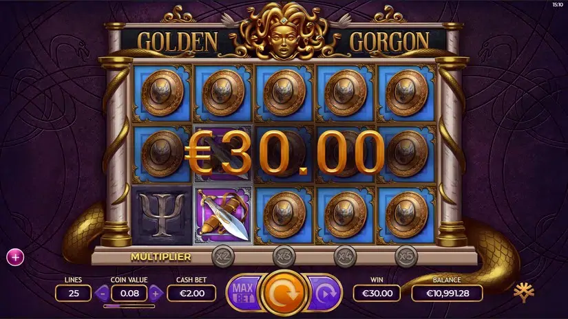 Golden Gorgon slot screenshot 