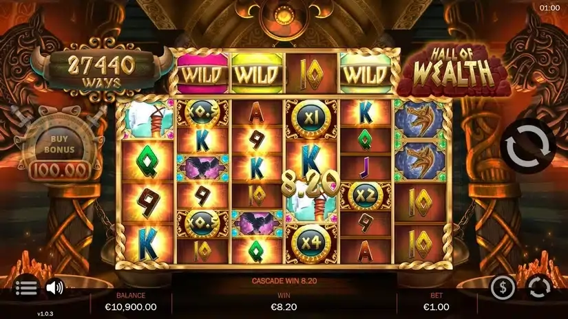 Hall of Wealth slot screenshot 3