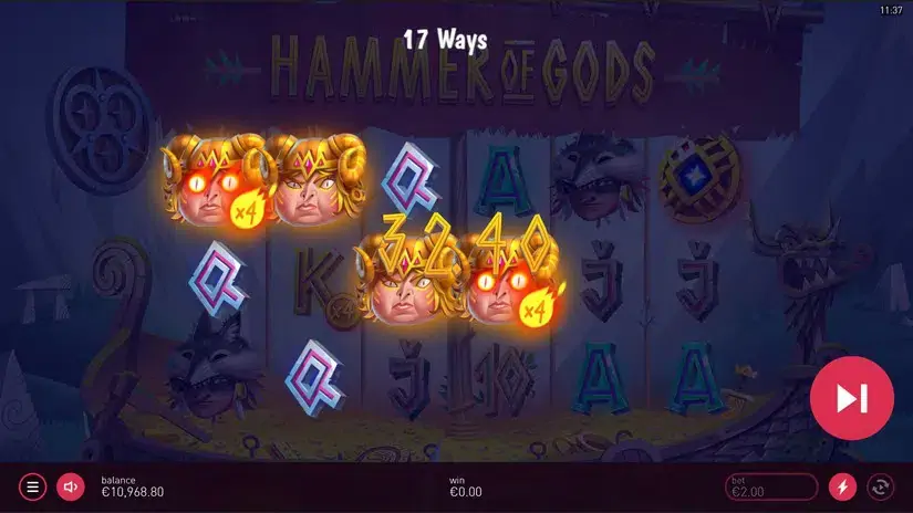 Hammer of Gods slot screenshot 3