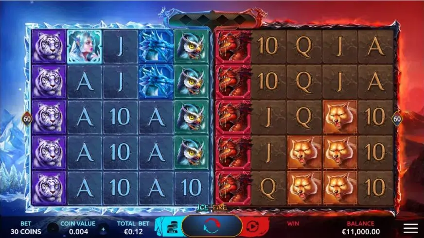 Ice and Fire slot screenshot 1