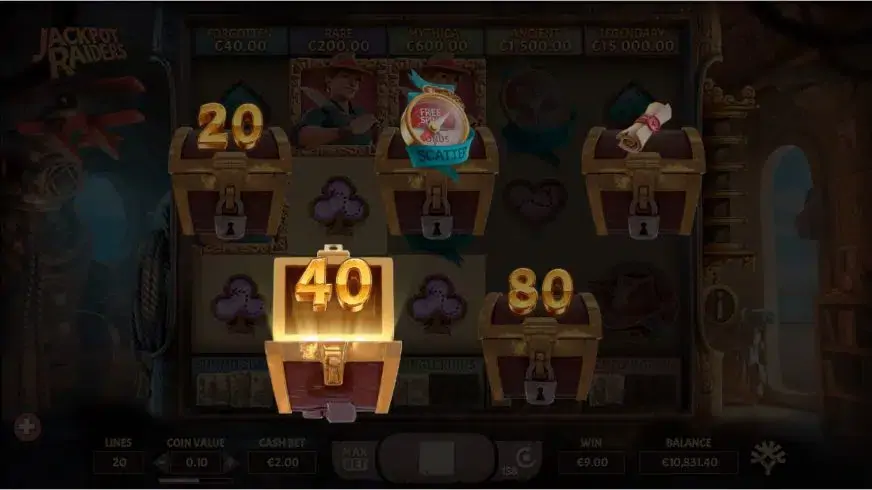 Jackpot Raiders slot screenshot 2
