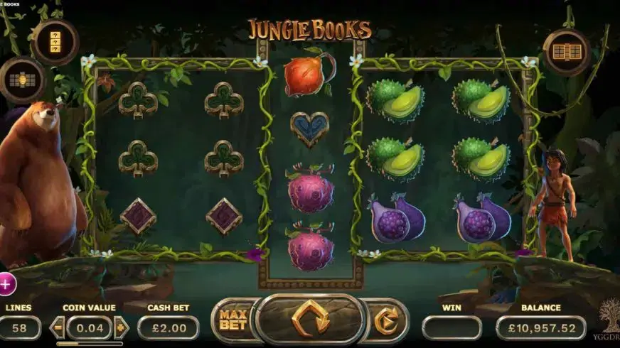 Jungle Books slot screenshot 3