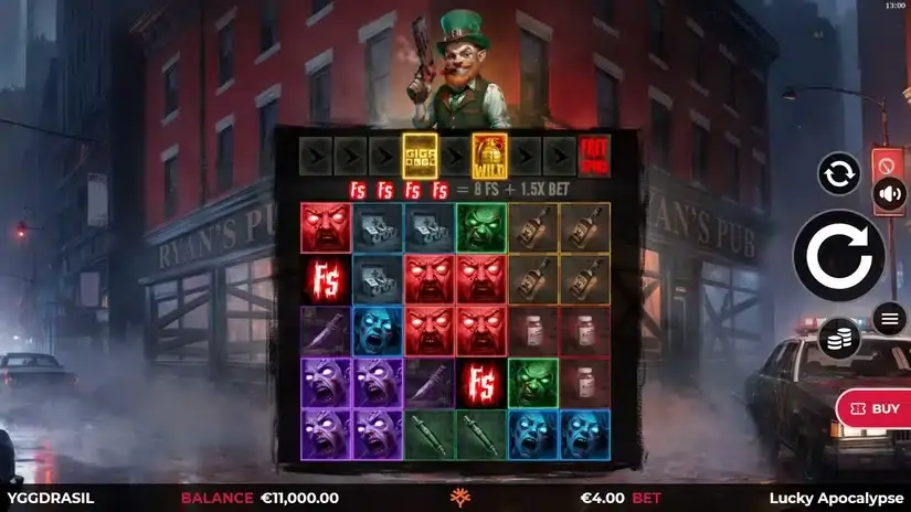 Lucky Apocalypse slot screenshot 
