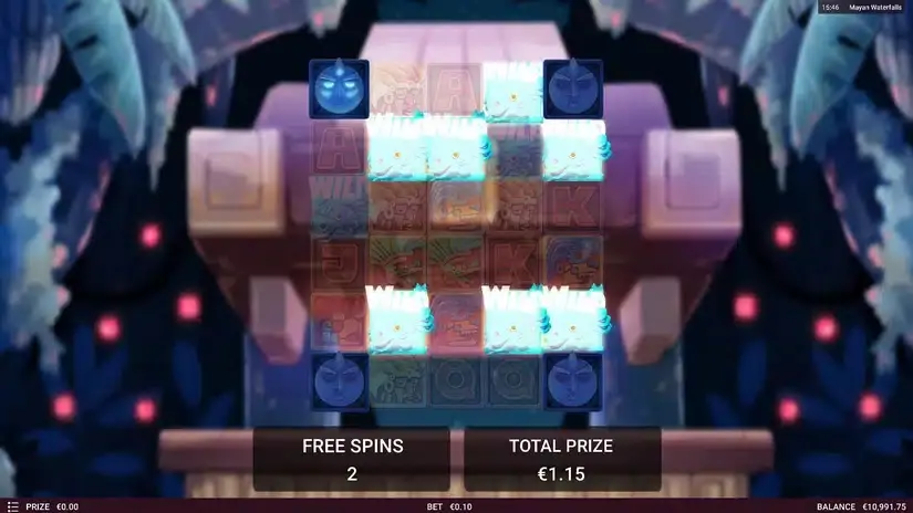 Mayan Waterfalls slot screenshot 