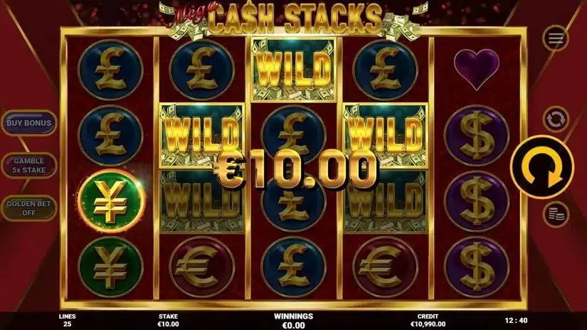 Mega Cash Stack slot screenshot 2