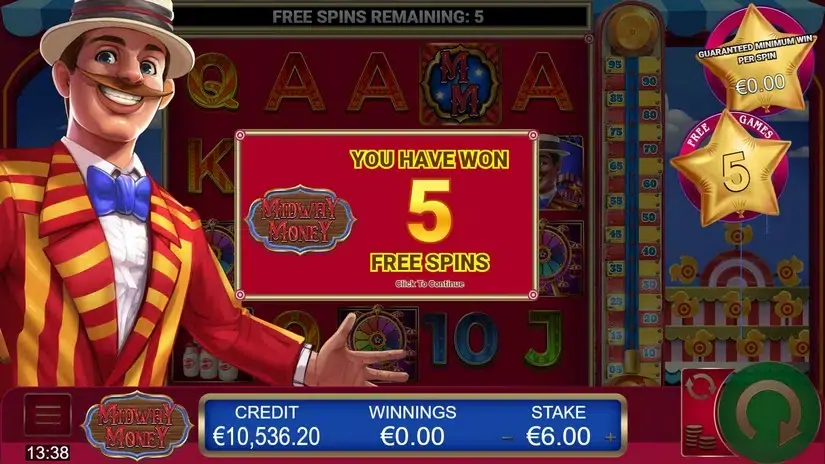 Midway Money slot screenshot 5