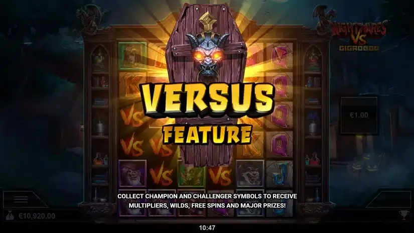 Nightmares VS GigaBlox slot screenshot 3