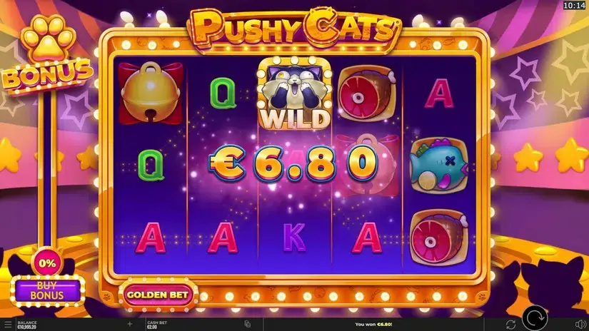 Pushy Cats slot screenshot 4