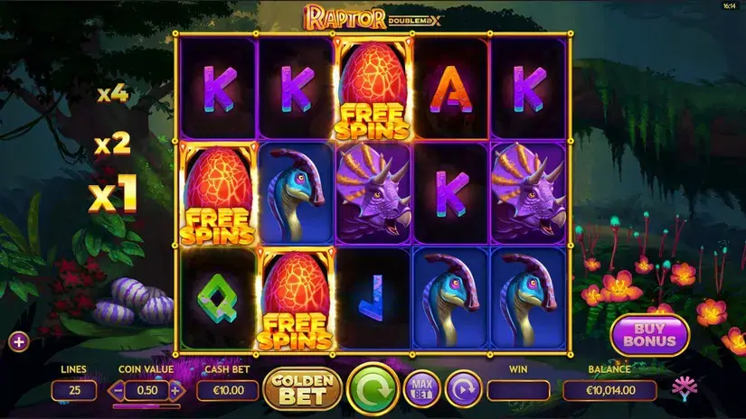 Raptor Doublemax slot screenshot 3