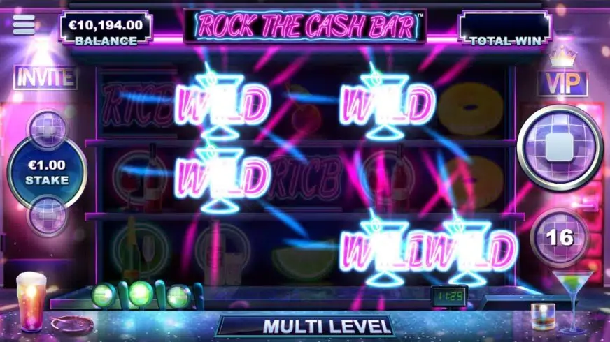 Rock the Cash Bar slot screenshot 2