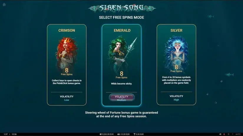 Siren Song slot screenshot 3