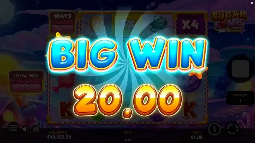 Sugar Bomb MultiBoost slot screenshot 4