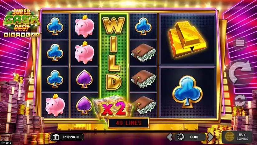 Super Cash Drop Gigablox slot screenshot 2