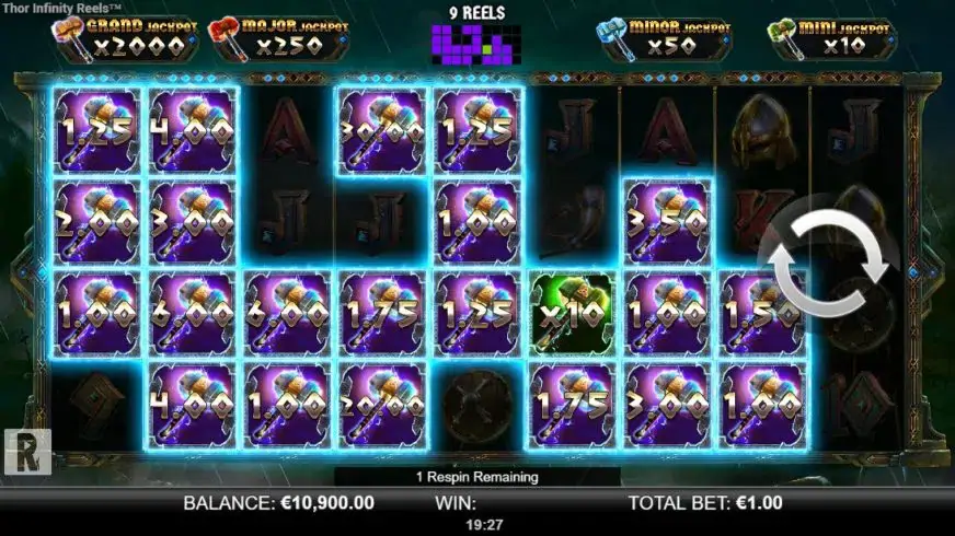 Thor Infinity Reels slot screenshot 4