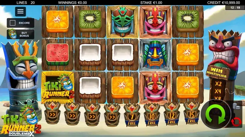 Tiki Runner 2 DoubleMax slot screenshot 