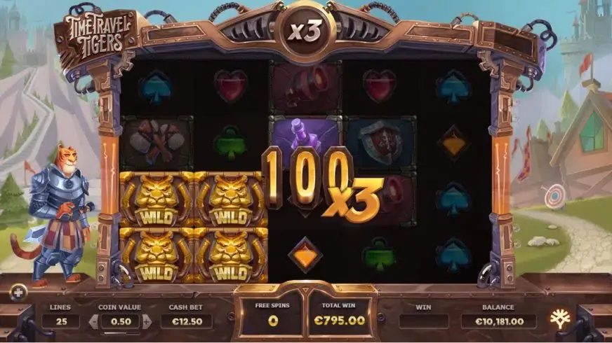 Time Travel Tigers slot screenshot 3