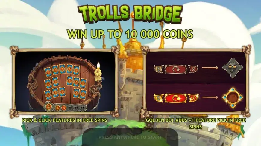 Trolls Bridge slot screenshot 2