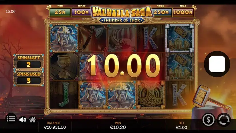 Valhalla Saga Thunder of Thor slot screenshot 6