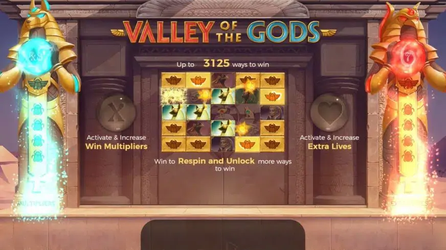 Valley Of The Gods slot screenshot 2