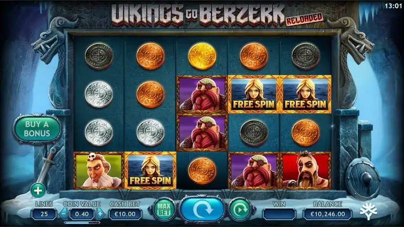 Vikings Go Berzerk Reloaded slot screenshot 3