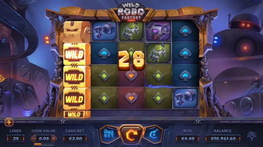 Wild Robo Factory slot screenshot 6