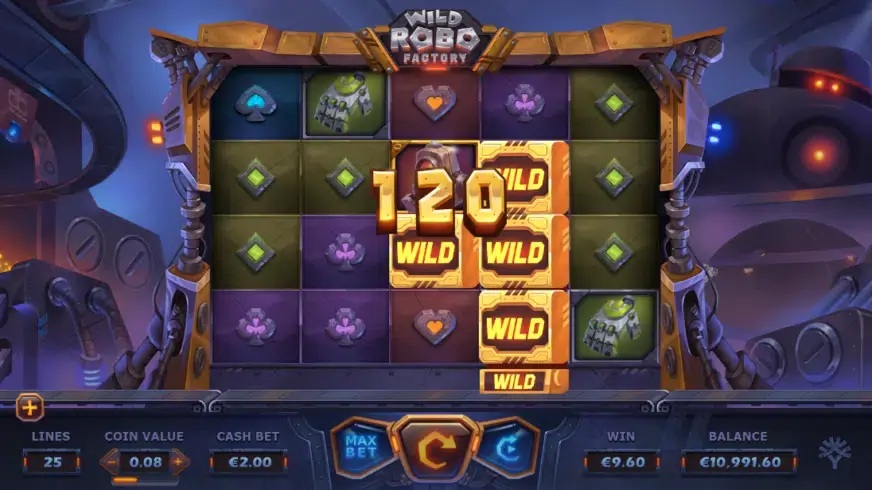 Wild Robo Factory slot screenshot 5