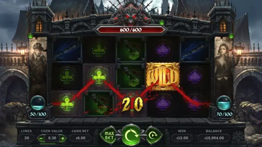 Wolf Hunters slot screenshot 3