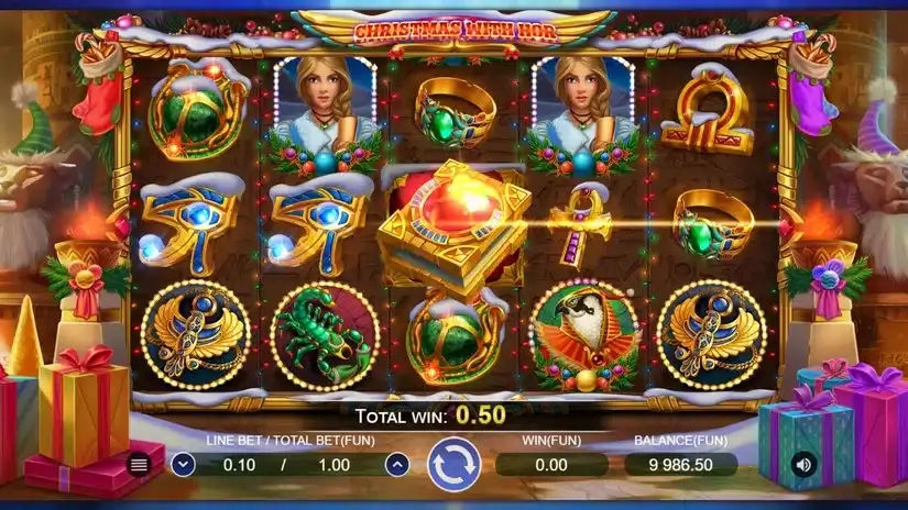 Christmas with Hor slot screenshot 3