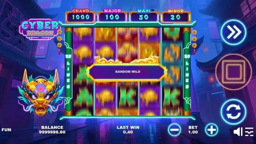 Cyber Dragon slot screenshot 3