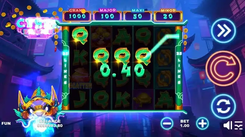 Cyber Dragon slot screenshot 5