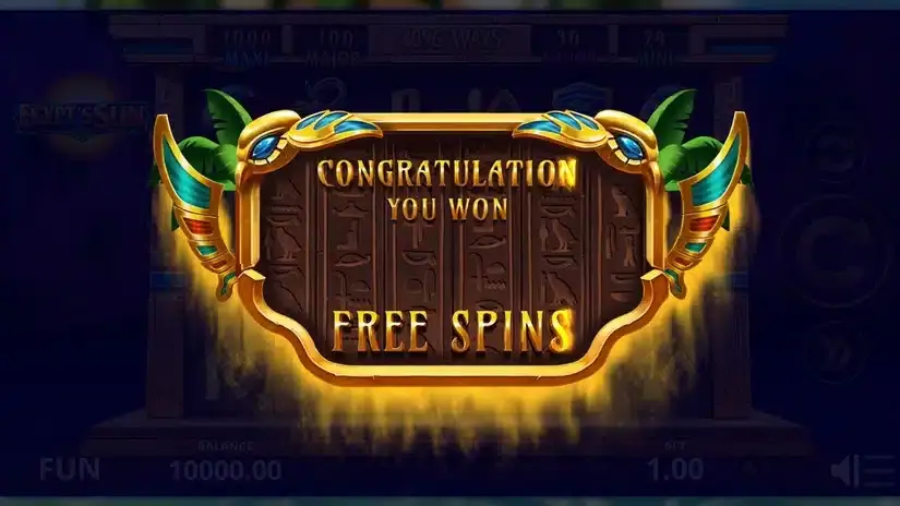 Egypt’s Sun slot screenshot 2