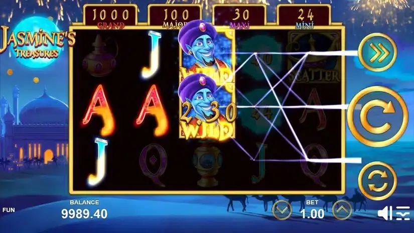 Jasmine’s Treasures slot screenshot 2