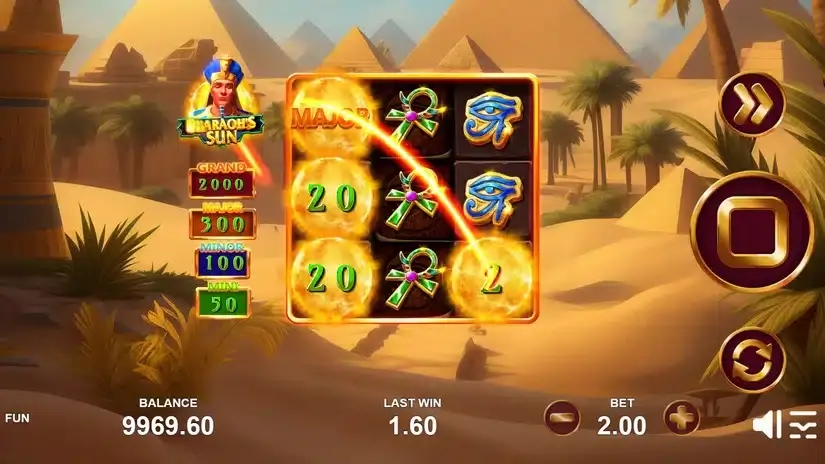 Pharaon’s Sun slot screenshot 3