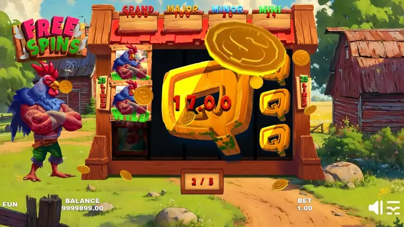 Wild Cock slot screenshot 2