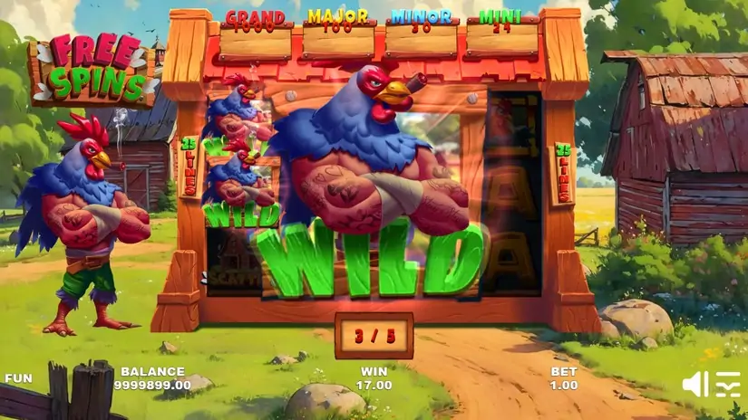 Wild Cock slot screenshot 3