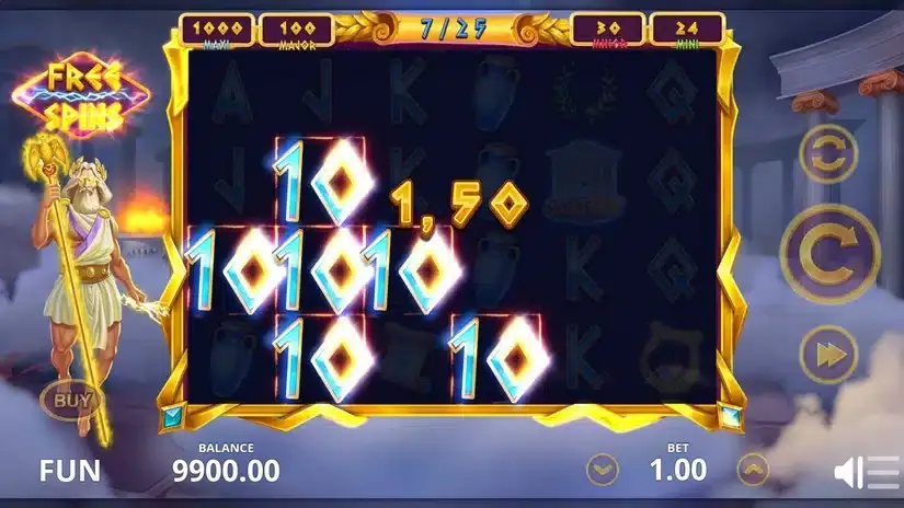 Zeus Fortune slot screenshot 